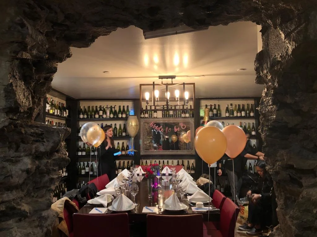 The cave room — bridal party celebration